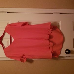 Coral colored  blouse